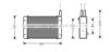 PRASCO AU6055 Heat Exchanger, interior heating